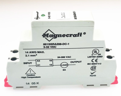 861SSRA208-DC-1 美国Magnecraft继电器 3-32VDC