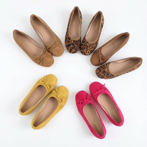 法式复古蝴蝶结芭蕾舞鞋