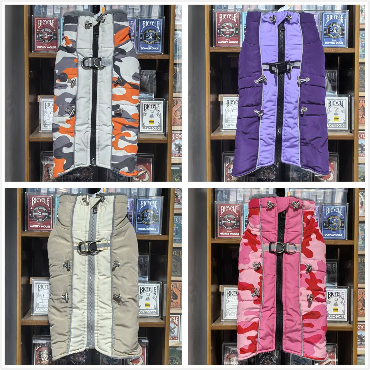 宠物狗狗防寒保暖户外衣带牵引扣