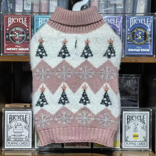 有大码!外贸宠物圣诞毛衣狗狗衣服节日装冬装法斗泰迪比熊金毛犬