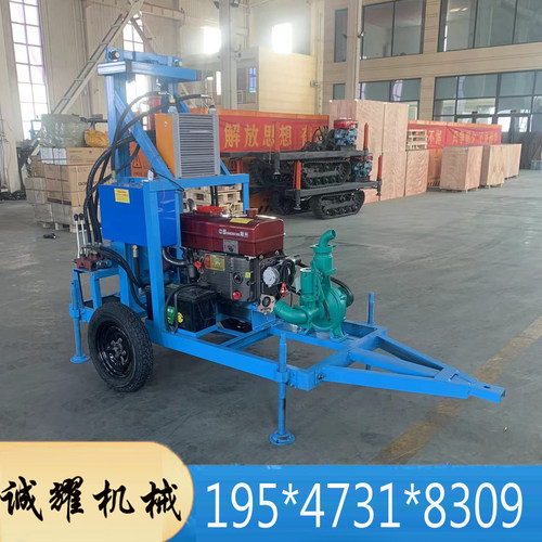 家用农田灌溉柴油液压打井机