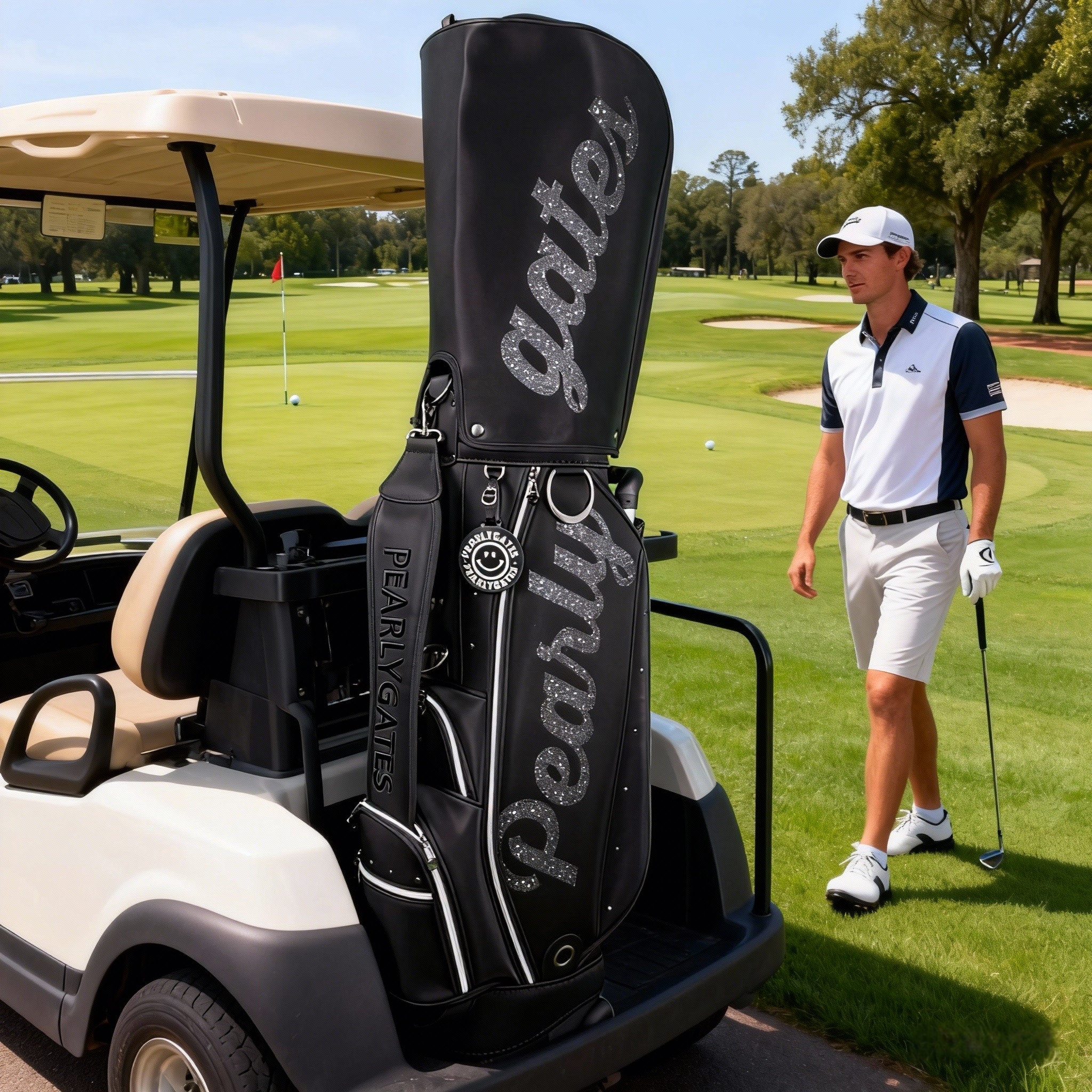 PG高尔夫球包拉杆包滚轮男女通用标准轻便带轮多功能防水大容量