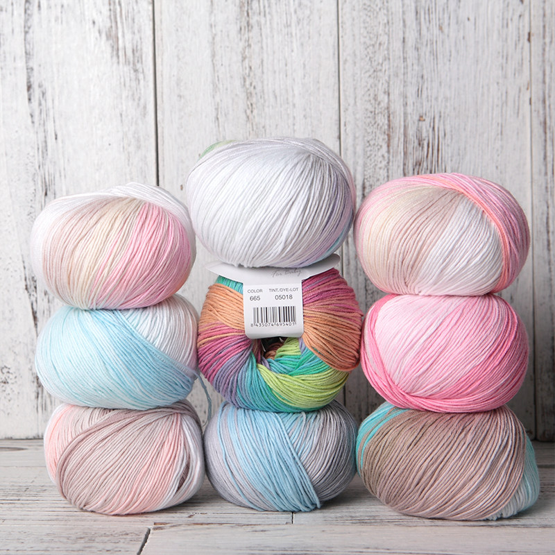 莲工房进口西班牙凯帝长段染棒针