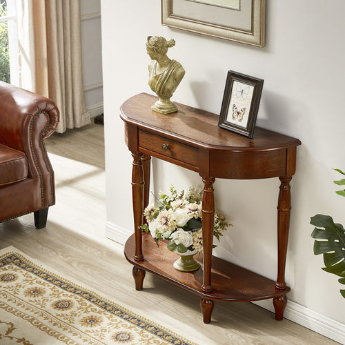 美式长条靠墙走廊桌入户玄关台