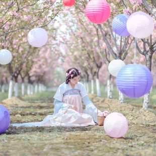 25CM纸灯笼10寸吊灯罩婚庆婚礼中秋节彩色灯饰春节元 饰 宵节日装