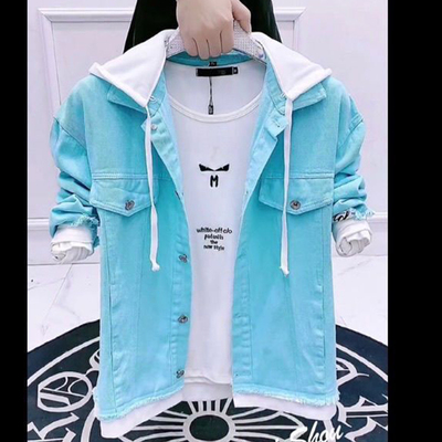网红男士牛仔衣春秋炸街休闲夹克