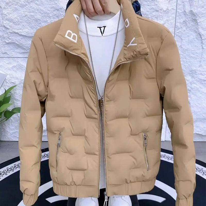 立领男士羽绒服时尚痞帅网红棉服