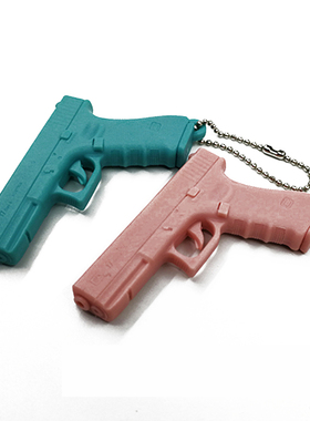 贰武仔25%比例糖果色G17和M9A1枪模玩具钥匙扣彩色吊坠STINGMODEL