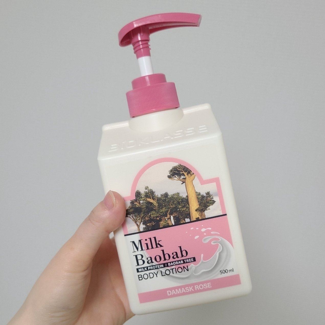 韩国milkbaobab 大马士革玫瑰身体乳500ml Milk Baobab