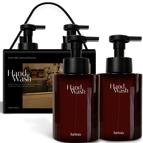 韩国发货丨直邮 Hetras羊奶香水泡沫洗手液515ml*2瓶装