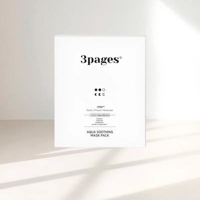 韩国直邮3pages 水润舒缓面膜 补水亮白 给肌肤注入镇定能量