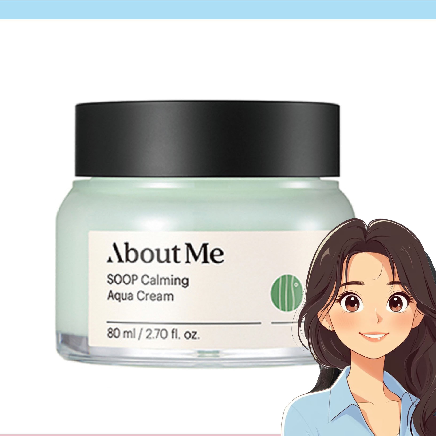 【韩国直邮】Aboutme奥本美森林舒缓保湿面霜滋润修护紧致霜80ml