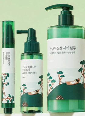 韩国直邮 ROUNDLAB柔恩莱松树积雪草洗发水沐浴露 镇定 柔顺 新款