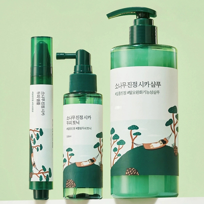 韩国直邮 ROUNDLAB柔恩莱松树积雪草洗发水沐浴露 镇定 防脱 新款