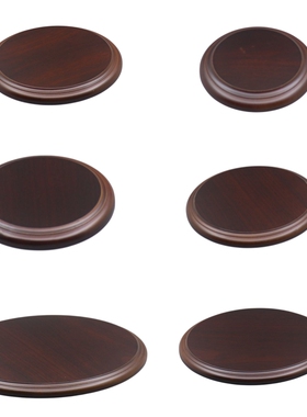 模型展示专用 圆形木质地台 成品圆形展示底座 木地台木底座