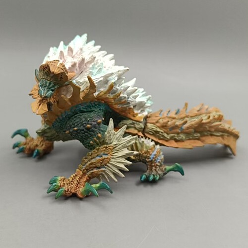 正版散货 Bandai/万代 怪物猎人 雷狼龙 711趴地超带电怒版 摆件