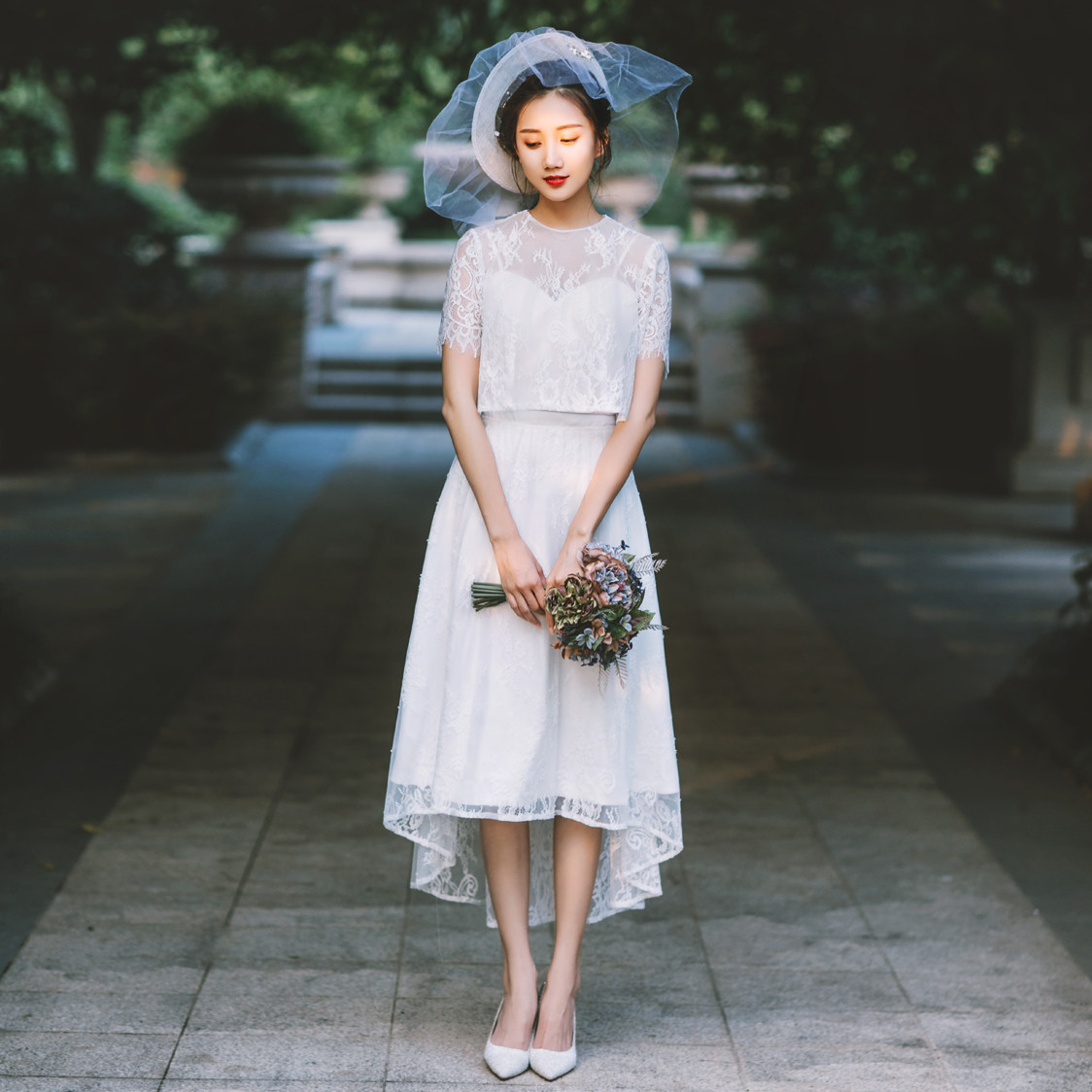 Clearance sale Real shot Lace Long Travel Photography Wedding dress Little white dress Banquet Engagement Tuxedoin the Women's clothing/Boutique , Wedding/Cheongsam/Formal dress , Wedding  category - from Buy2taobao.com to provide professional Taobao agent buy service
