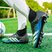 猎鹰长钉儿童足球鞋 男童小学生女孩比赛训练青少年专用高帮防滑鞋