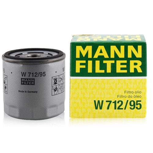 曼牌机滤机油滤芯W712/95适配高尔夫7迈腾速腾速派明锐A3Q3 EA211