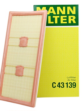 曼牌空滤空气滤芯C43139适配奔驰CLS GLE350 ML300 ML350 S级3.5L