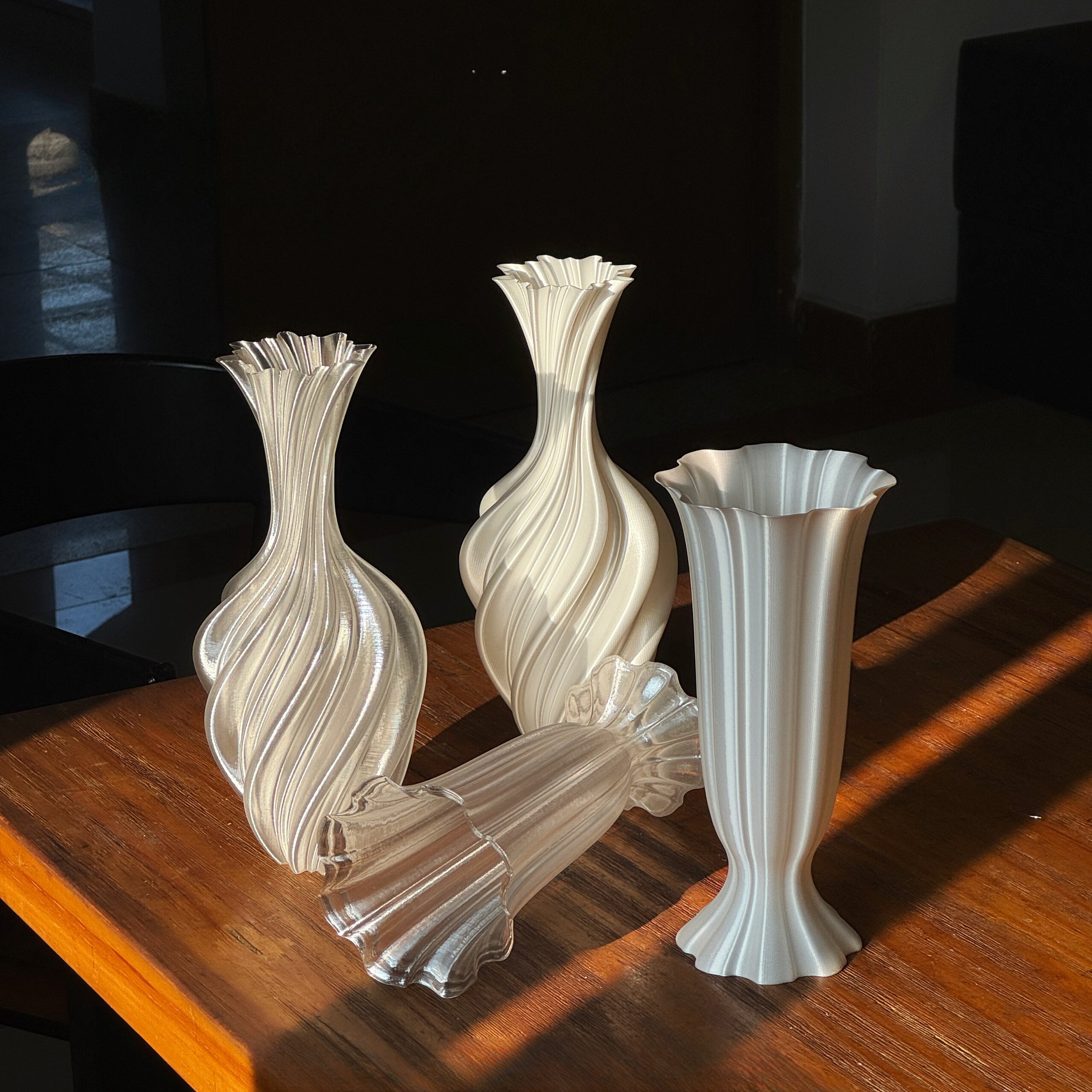 3D打印花瓶pla丝绸花瓶