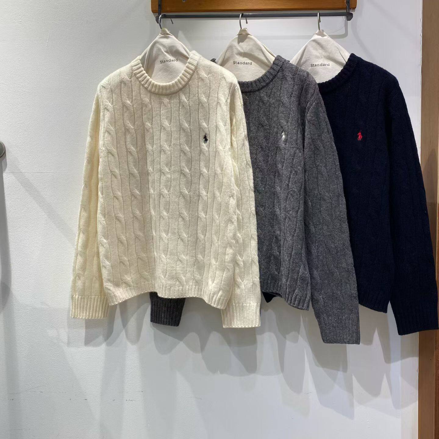 韩国东大门2026春新款STANDARD时尚百搭麻花圆领长袖针织衫毛衣女