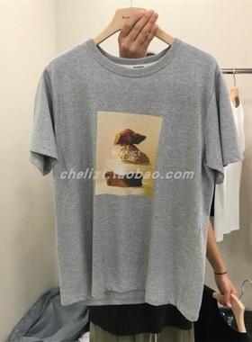 韩国东大门2025秋季新品Remaking潮流个性百搭圆领宽松短袖T恤