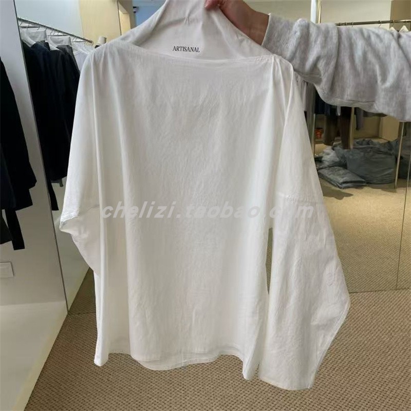 韩国东大门2025秋季新品ARTISANAL/wsrm简约净版纯色宽松长袖上衣