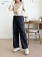 松紧腰直筒加绒牛仔裤 suan韩国东大门代购 2025冬新款 934