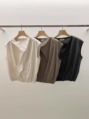 韩国东大门 Legacy bone 时尚气质设计款无袖上衣