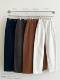 韩国东大门代购 940 SUAN松紧腰帅百搭加绒休闲裤 2025冬新款 ELTOO