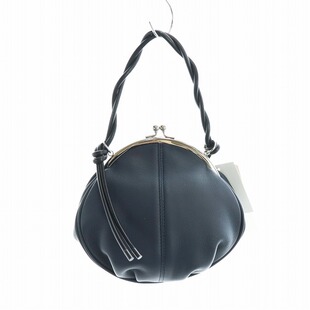 新品 山本耀司 ys黑色牛皮口金包手拎包