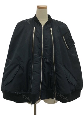 新品 noir kei ninomiya 二宫启黑色拉链多穿斗篷外套 23AW