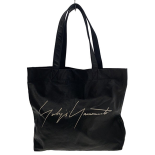山本耀司 yohji 签名 黑色 牛皮 大包 大号 购物袋 托特包 日本制