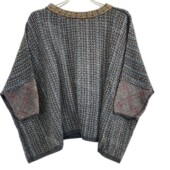 花线马比古廓形中袖 针织衫 女款 45R 0码 棉质宽松休闲上衣