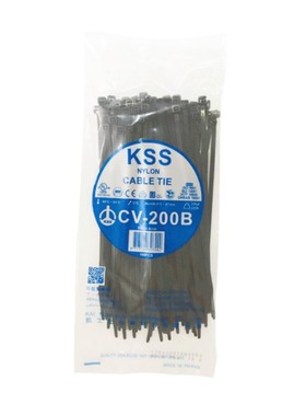 KSS尼龙扎带4.6*203自锁式黑色扎带CV-200B  凯士士束线带CV200B