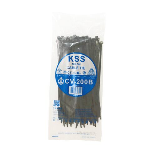 KSS尼龙扎带4.6*203自锁式黑色扎带CV-200B  凯士士束线带CV200B