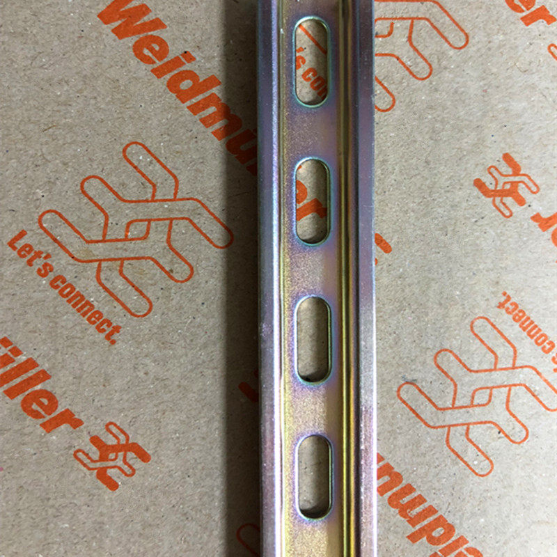 DIN导轨有孔NS15PERF外导轨U型导轨 接线端子导轨15mm宽一米一根