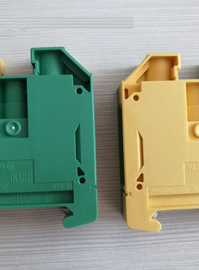 原装正品魏德米勒35平方导轨式接线端子WPE 35接地端子1010500000