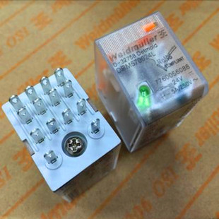 魏德米勒继电器带指示灯DRM570024L DC24V14脚四开四闭7760056088