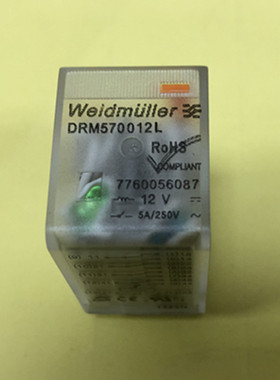 DRM570012L 魏德米勒继电器DC12V14脚 带指示灯订货号 7760056087