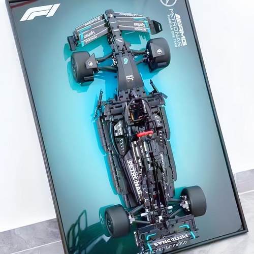 机械组梅赛德斯奔驰F1方程式赛车大型拼装玩具跑车积木男孩子礼物