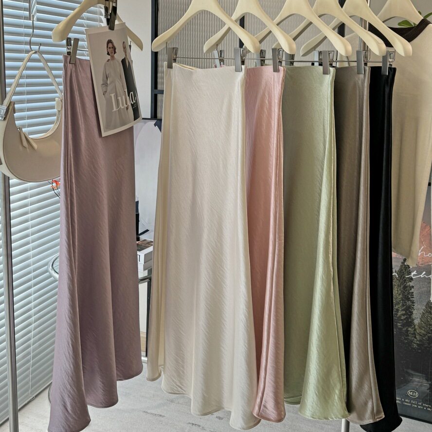 今年流行爆款鱼尾半身裙女2026春季新款气质垂感包臀a字中长裙子