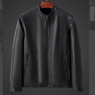 巨好看高级感男士冬装外套2025新款皮衣男加厚加绒立领短款PU夹克