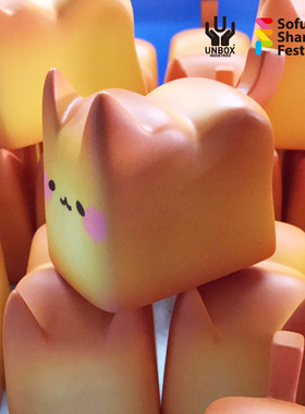 韩国设计师  UNBOX x Rato Kim - box cat 面包猫 盒子猫 现货