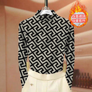 秋冬减龄保暖打底衫 半高领妈妈衫 女装 上衣内搭爆款 潮 长袖 德绒新款