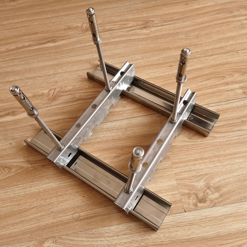 304不锈钢轻钢龙骨架石膏板吊顶龙骨木工板碳晶板50副骨卡骨配件