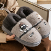 室内家居男孩子学生寝室保暖棉鞋 新款 中大男童冬季 包跟儿童棉拖鞋