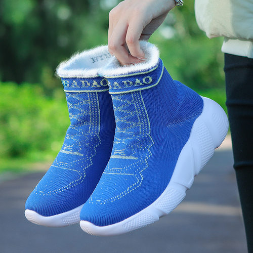 加绒高帮舞鞋牛霸道高弹性软底