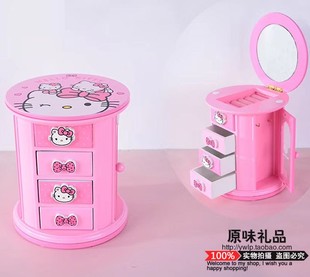 卡通公主首饰盒木质helloKitty音乐盒 女生儿童节生日礼物 梳妆盒